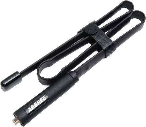 ABBREE SMA-Female Dual Band 144/430Mhz Foldable 72CM/28.3 Inch Length CS Tactical Antenna for Baofeng UV-5R BF-F8HP Pro 5RM K5PLUS UV-82 BF-888S G...