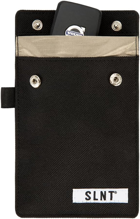SLNT Signal Blocking Faraday Key Fob Case with Silent Pocket - Car Anti Theft Device Shields Against All Signal Types, Includes RFID Blocking & Du...