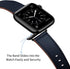 OUHENG Compatible with Apple Watch Band 42mm 41mm 40mm 38mm, Genuine Leather Band Replacement Strap Compatible with Apple Watch Series 10/9/8/7/6/...