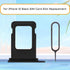 for iPhone 12 Black SIM Card Slot Replacement Single SIM Version for iPhone12 Card Tray Holder Adapter with Waterproof Rubber Ring Repair Kit Card...
