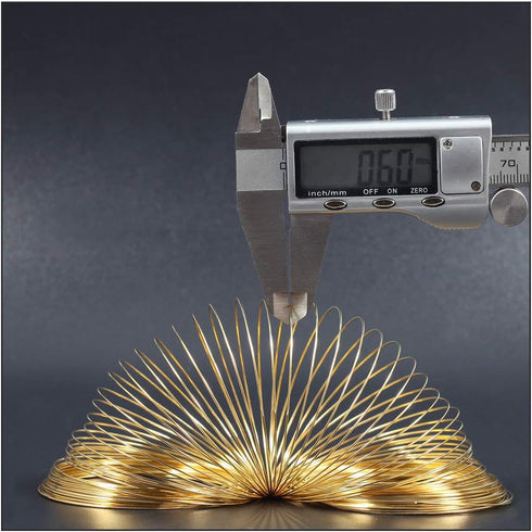 SPEEDWOX 100 Loops Gold Memory Wire for Bracelet Making Memory Beading Wire for Wire Wrap DIY Jewelry Making Supplies Hobby Work Tool...