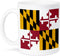 3dRose (mug_158370_1) State Flag of Maryland - US American - Heraldic banner of George Calvert 1st Baron Baltimore America - Ceramic Mug, 11-ounce...