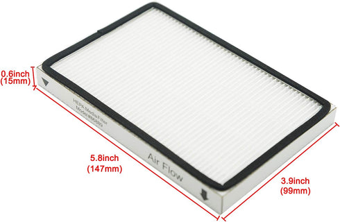 EZ SPARES 3 PCS Compatible with Kenmore EF1 (EF-1) Exhaust Vacuum Filter Compares to 86889 HEPA Filter HEPA Filter Great for Homes …...