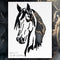 Horse Head Stencil Template Reusable 8.5 x 11" Inches for Painting on Walls, Wood, Glass, Any Surface, Scarpbooking, Graffity, Arts and Crafts, DI...
