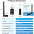 ONVIAN Bluetooth 5.0 Adapter for PC, 100M/328FT Long Range USB Bluetooth Dongle for PC Windows11/10/8/8.1/7, Wireless Bluetooth Transmitter Receiv...