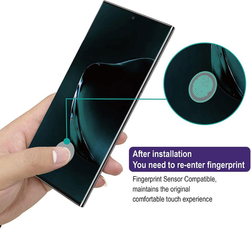 AACL Screen Protector for Samsung Galaxy Note 10 Plus,6.8 Inch,Curved Tempered Glass,Compatible with Ultrasonic Fingerprint Scanner,2 Pack......