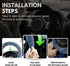 Andalus Australian Sheepskin Wool Steering Wheel Cover for Women & Men - Universal 15 Inch Steering Wheels & Accessories - Eco-Friendly Wheel Cove...