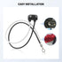 Oyviny 10PCS Truck Trailer 2 Wire Pigtail Harness 10" Long, Right Angle 2 Pin Trailer Light Connector Fits with 2" and 2.5" Side Marker/Clearance ...