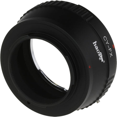 Haoge Lens Mount Adapter for Contax/Yashica C/Y CY Mount Lens to Fujifilm Fuji X FX Mount Camera as X-A5 X-A10 X-A20 X-E1 X-E2 X-E2s X-E3 X-H1 X-M...