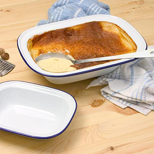 Genware Falcon 22cm Oblong Pie Dish White - 44022...