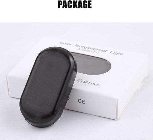 Car Solar Power Simulated Dummy Alarm Warning Anti-Theft LED Flashing Security Light with New USB Port ?Blue?...