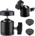 Universal 1/4" Swivel Mini Ball Head Screw Tripod Mount with Hot Shoe?2 Pack?, Eszkozta 360 Degree Rotating Mount Base Adapter for DSLR Cameras HT...