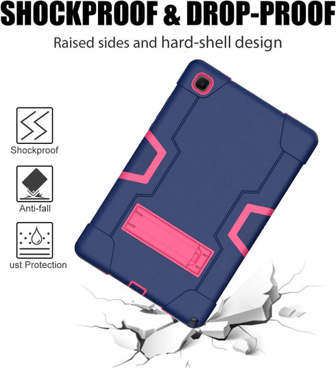 for Samsung Galaxy Tab A7 10.4 Case 2022, Slim Heavy Duty Silicone High Impact Protective Kickstand Case for Galaxy Tab A7 10.4 inch 2020 2022 (SM...