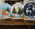 Gogobear 7.9" Desktop Wall 3D Art Embroidery Painting Adult Beginner Handmade Embroidery DIY Christmas Elk Material Kit Complete Set Includes All ...