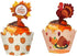 48 Pieces Thanksgiving Cupcake Toppers Cupcake Wrappers Kit for Thanksgiving Day Autumn Cake Decoration...