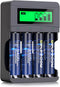 Deleepow Rechargeable AA Batteries with Charger, 3400mWh AA Rechargeable Batteries, 1.5V Rechargeable Lithium AA Batteries, 2H Fast Charge Long La...
