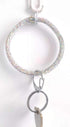 Rhinestone Wearable Keyring Bangle Sparkle Bracelet keychain Wristlet Key Chain for Women, Silver, 3 Inch...