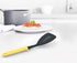 Joseph Joseph Duo Slotted Turner with Integrated Tool Rest: Hygienic, Heat-Resistant Nylon Head, Safe for Non-Stick Cookware, Light Yellow...