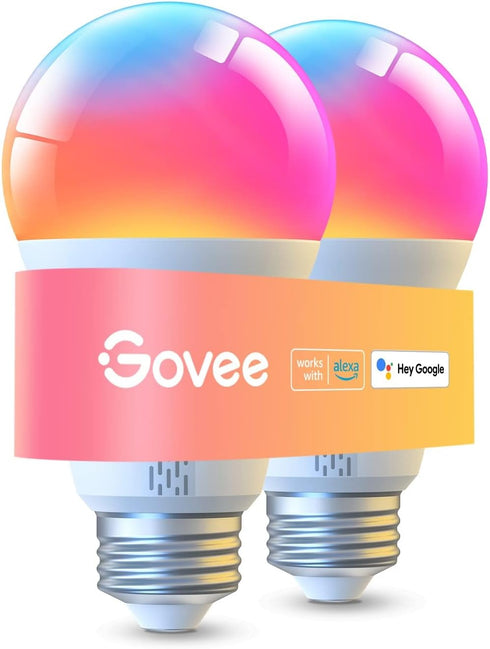 Govee LED Smart Light Bulbs, 1000LM Color Changing Light Bulb, Wi-Fi & Bluetooth Light Bulbs, Work with Alexa and Google Assistant, Dimmable RGBWW...