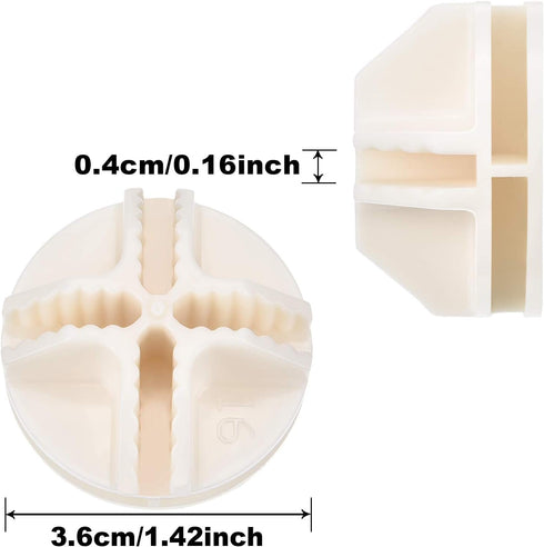 32 Pieces Cube Connectors Plastic Storage Wire Cube Organizer ABS Connectors for Modular Closet Storage Organizer and Wire Shelf (White)...