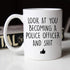 YouNique Designs Police Coffee Cup 11 Ounce Police Academy Graduation Gifts Police Officer Gifts...