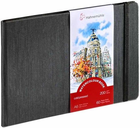Watercolour Book 200g/m², Watercolor Notebook, A6, Landscape, 30 fls...