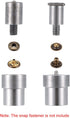 uxcell 17mm Snap Fasteners Button Die for Hand Press Machine Setter Carbon Steel Pointed Fasteners Tool M8x1.25mm Install Thread...