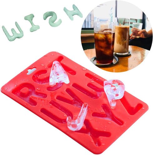 4 Pcs Silicone Numbers Alphabets Trays Molds, FineGood 26 letters & Numbers Candy Mould Biscuit Chocolate DIY Baking Pans Ice Cube Making Trays -g...