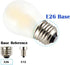 A15 Mini Globe Bulb with LED Filament, 4W Dimmable, 40 Watts Incandescent Replacement, E26 Standard Base, 400Lm Warm White Light(2700K), Frosted G...