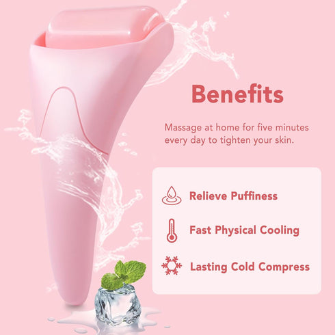 Ice Roller for Face, Ice Face Roller & Eye Puffiness Relief, Skin Care Reduce Wrinkles, Face Massager Roller Gifts for Women, Self Care Gifts for ...