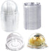 EchoDone 50 Set Clear Plastic Mini Cupcake Boxes Muffin Pod Dome Muffin Single Container Box Wedding Birthday Gifts Boxes Supplies (Silver)...