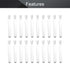 Othmro 100Pcs Clear Plastic Test Tubes with White Caps, 12mmx75mm Mini Test Tubes with Lids, for Jewelry Seed Beads Powder Spice Liquid Experiment...