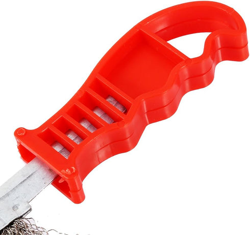 SH-RuiDu Wire Scratch Brush for Cleaning Rust, Heavy Duty 0.3mm Stainless Steel Wire Scratch Brush with Plastic Handle Rust Remover Brush for Rust...