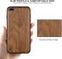 Wood Case for iPhone 7 Plus/8 Plus -Real Natural Wood- Slim Shockproof Hybrid Wooden Cover for iPhone 7P/8P (Walnut)...