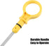 X AUTOHAUX Car Engine Oil Dipstick for Ford F-150 2012-2014 Oil Level Dipstick Oil Trans Level Dip BR3Z6750A Plastic Stainless Steel Silver Tone Y...