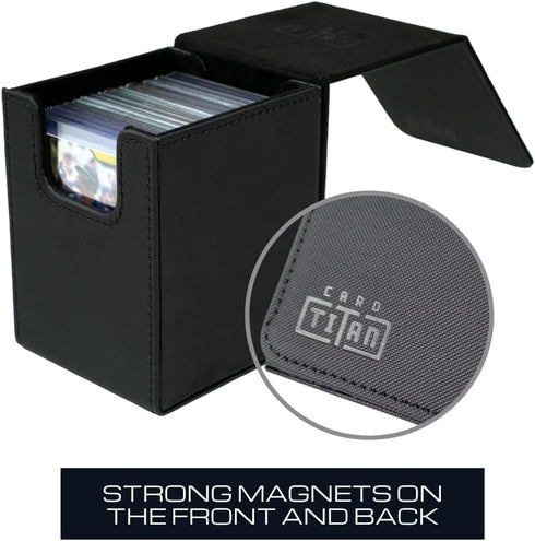Toploader Storage Box Single Row - Trading Card Storage Box for Sports Cards and TCG Cards in Top Loaders and One Touch Magnetic Card Holder - Car...