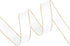 VATIN Double Faced Satin Ribbon 5/8 inch White with Gold Edge Continuous 25 Yards for Decoration, Craft, Gift Wrappping Wedding Card Decoration...