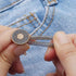 Pants Extender Button, 8 Pcs Jeans Waistband Extender Button No Sew Metal Collar Button Pregnancy Pant Extenders Elastic Spring Buttons for Jeans,...