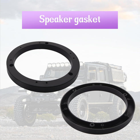 Saim 6" Dia Universal Black Plastic Speaker Spacer Adaptor Ring Mounting Bracket Fit ABS Car Stereo Speaker Spacers (2 Pcs)...