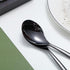Black Tea Spoons, 6-Piece Silverware Set, Stainless Steel, 6.6 Inches, Dishwasher Safe...