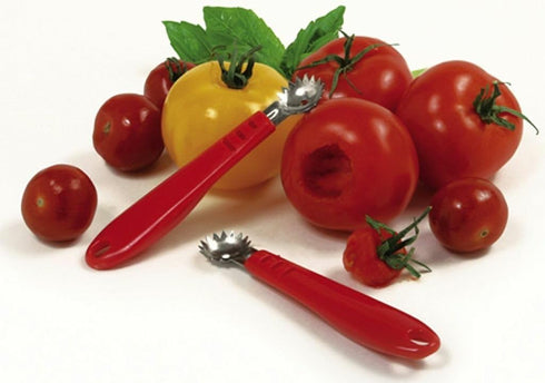 Norpro Stainless Steel Strawberry/Tomato Corer w/Plastic Handle (Pack of 2)...