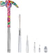 YOUMI 6 in 1 Multifunctional Floral Hammer & Screwdriver Tool Set Claw Hammer with Slotted/Flat Head Phillips Screwdriver Nail Puller Best Christm...