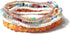 Handmade Stackable Beaded Bracelet Set for Women Boho Colorful Seed Beads Stretch Wristbands Bracelets...