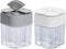 2 Pack 4 in 1 Spice Container Salt and Pepper Shaker Transparent Seasoning Shaker Can Filter Lumps Spice Jars for Home Restaurant Camping Travel C...