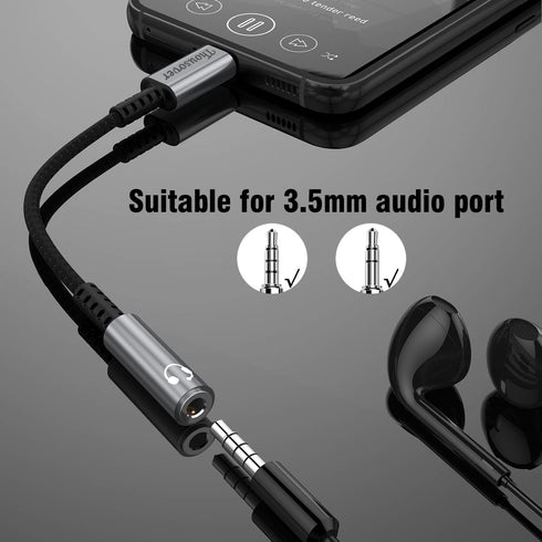 USB Type C to 3.5mm Female Headphone Jack Adapte...