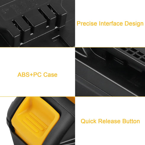 MIL18DL Battery Adapter Converter for Milwaukee to Dewalt Battery, for Milwaukee M18 18V Lithium Battery Convert to Dewalt 20V Lithium Battery,for...