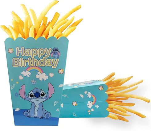 12Pcs Stitch Party Popcorn Boxes,Stitch Birthday Theme Party Supplies...