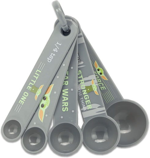 Disney Star Wars The Mandalorian Measuring Spoons - Adorable Baby Yoda Measuring Spoons for Kitchen...