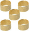 Utoolmart 5pcs Sewing Thimble, Metal Copper Sewing Thimble Finger Protector Finger Shield Ring Fingertip Thimble Sewing Quilting Craft Accessories...