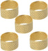 Utoolmart 5pcs Sewing Thimble, Metal Copper Sewing Thimble Finger Protector Finger Shield Ring Fingertip Thimble Sewing Quilting Craft Accessories...